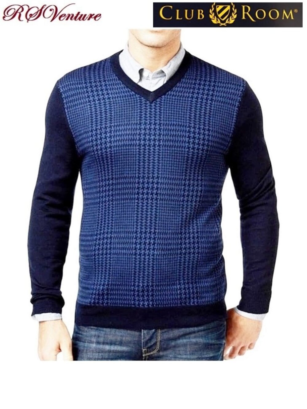 Club Room Mens Merino Wool Knit Sweater
